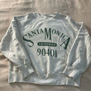 Grey Abercrombie Santa Monica crewneck